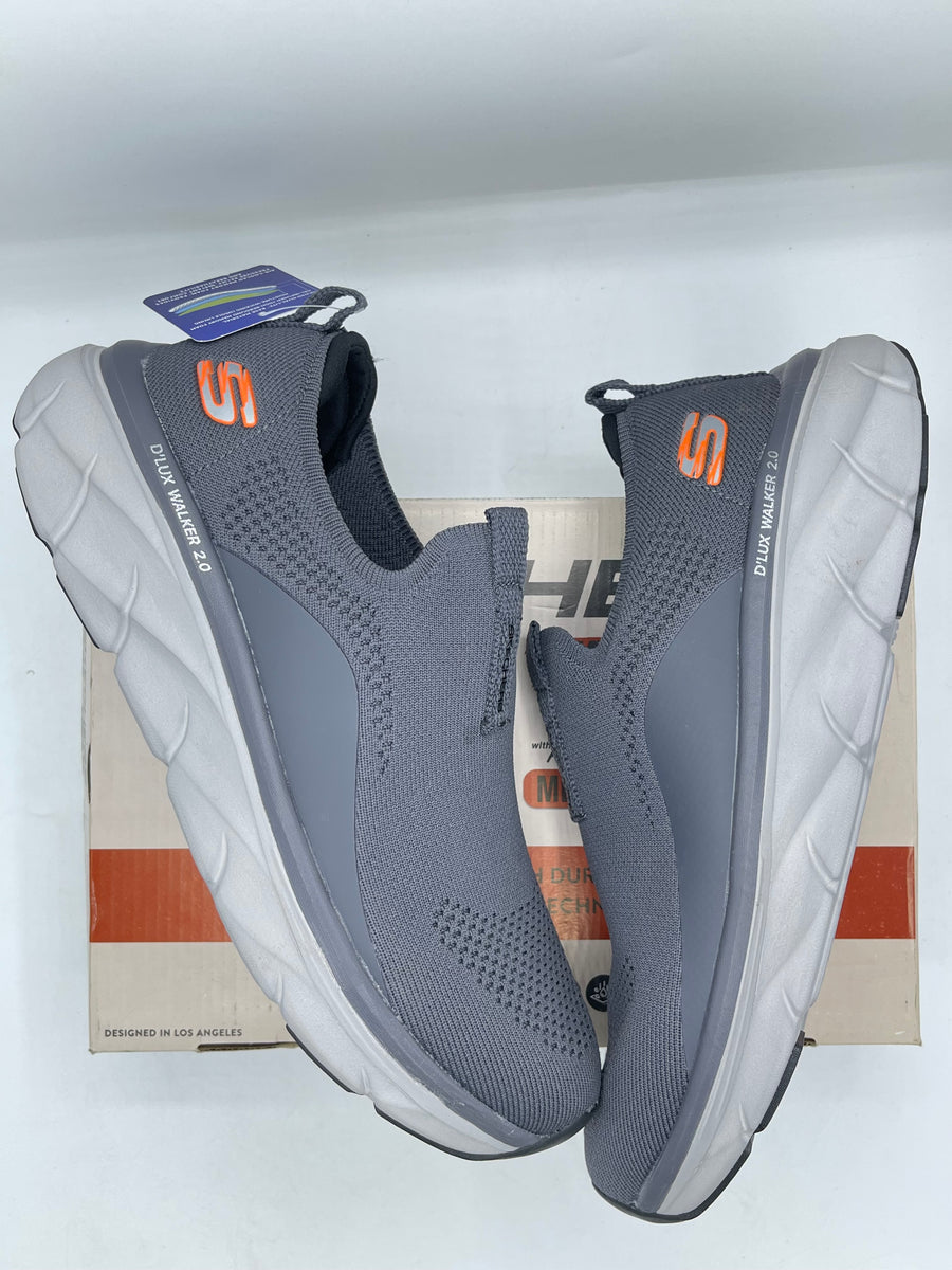 Skechers Delux Walker Shoes 2.0 Gray(Medicated Sole)